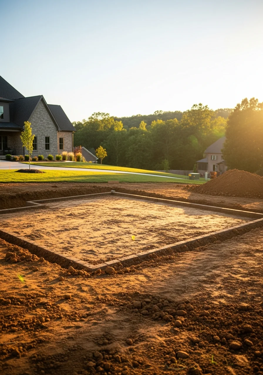 Modern suburban home in Knox County with manicured landscaping.